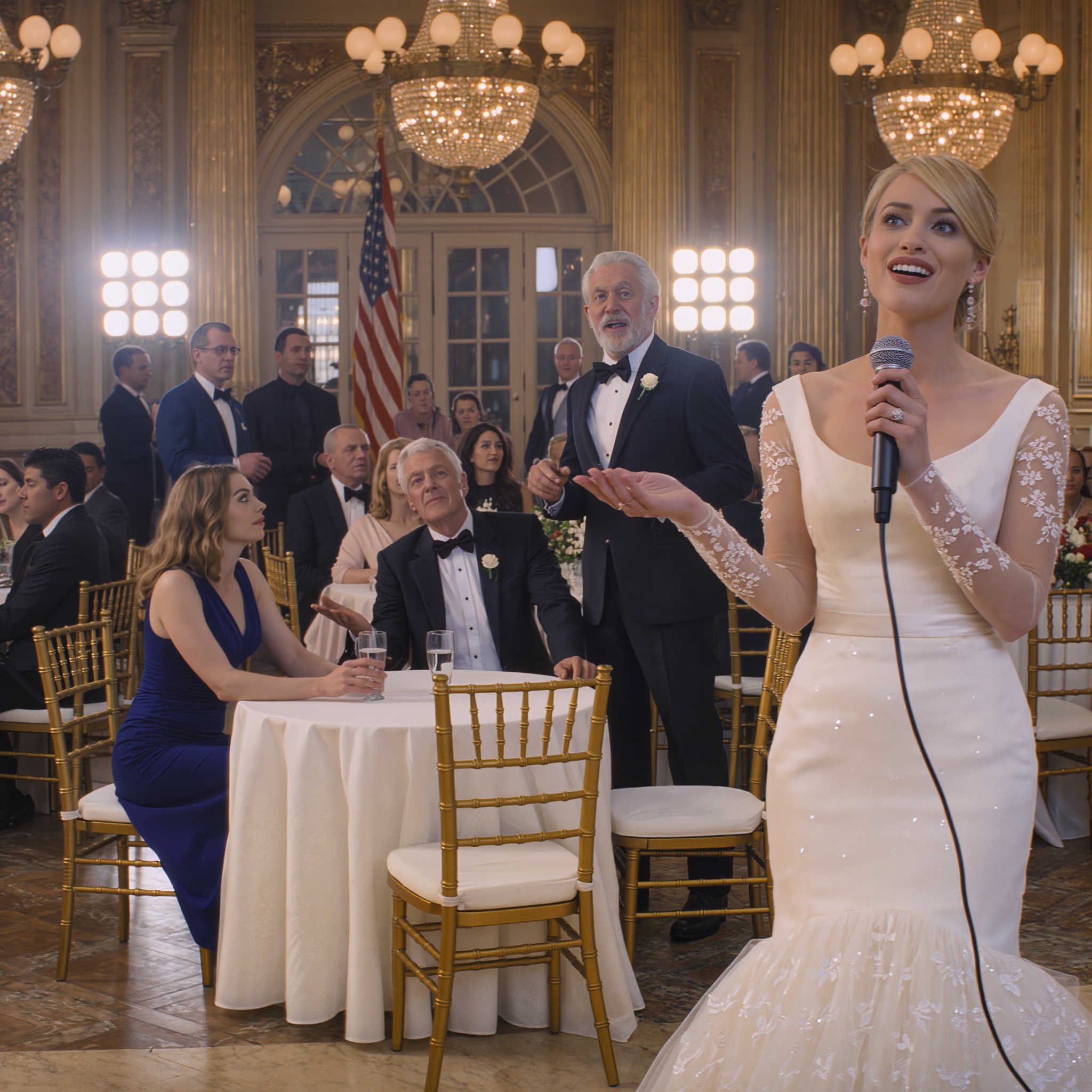 Mijn zus lachte en noemde me ‘gewoon een verpleegster’ in het bijzijn van 120 bruiloftsgasten, maar de vader van de bruidegom bleef me aanstaren. Toen hij eindelijk opstond van de hoofdtafel, werd het muisstil in de hele zaal voordat iemand begreep wat hij wilde zeggen.