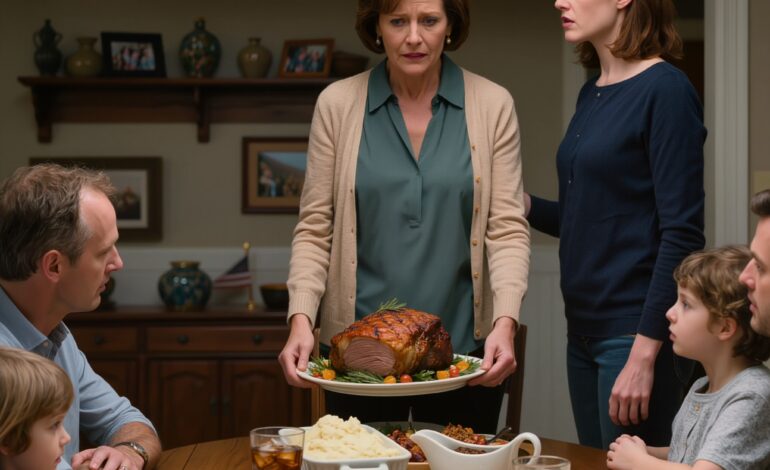 Ik had vijf uur besteed aan het bereiden van het favoriete braadstuk van mijn dochter, maar ze zei: ‘Jij eet pas als iedereen klaar is.’ Ik droeg de hele schaal met braadstuk en liep haar huis uit. Op dat moment besefte ik dat wat zij ‘zorg’ noemde, eigenlijk gewoon controle was.