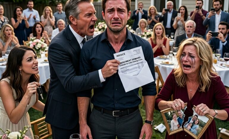 Mijn verjaardagsdiner veranderde in een openbare executie. Voor honderd familieleden verscheurde mijn moeder al mijn foto’s, mijn vader eiste 248.000 dollar terug voor mijn opvoeding, en mijn zus nam rustig mijn auto mee nadat ze had gezegd dat het kentekenbewijs al op haar naam stond. Net toen ik dacht dat het niet erger kon, ontsloeg mijn baas me op staande voet. Ik liep zwijgend weg, en nu blijft diezelfde familie die me kapot heeft gemaakt me maar bellen.