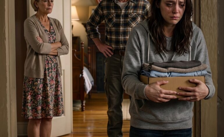 Mijn moeder zei koud: “Pak je spullen. Je zus heeft de grotere kamer nodig.” Mijn vader gooide mijn autosleutels op de grond en zei dat ik de huur en de energiekosten nog steeds moest betalen, “dat is toch eerlijk?” Ik protesteerde niet, pakte rustig mijn spullen en liep weg. Precies een week later belden ze me terug op een toon die me deed vermoeden dat er iets in dat huis uit hun handen aan het glippen was.