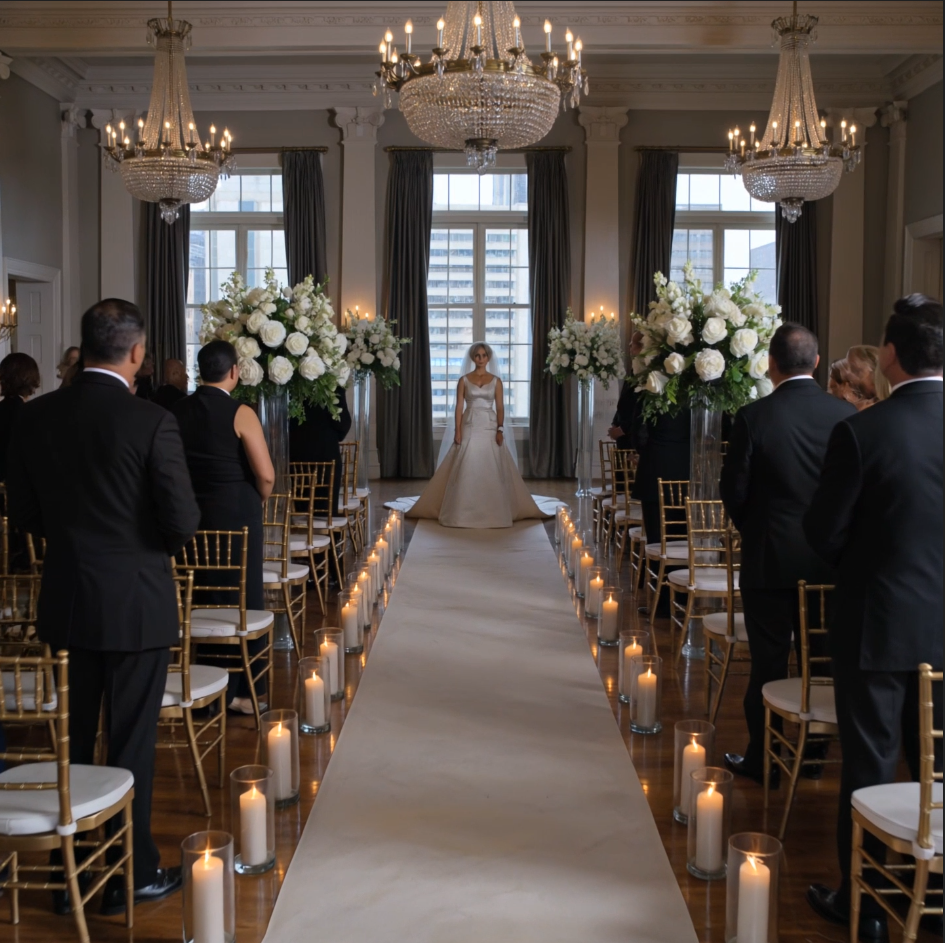 Mijn lievelingszusje kaapte mijn trouwdatum, mijn ouders kozen haar zonder aarzelen, en tien minuten voordat ik mijn geloften aflegde, kwamen ze aanstormen vanaf haar chique receptie – en bleven stokstijf staan ​​bij de deuren toen ze eindelijk zagen wat ik zonder hun hulp had opgebouwd.