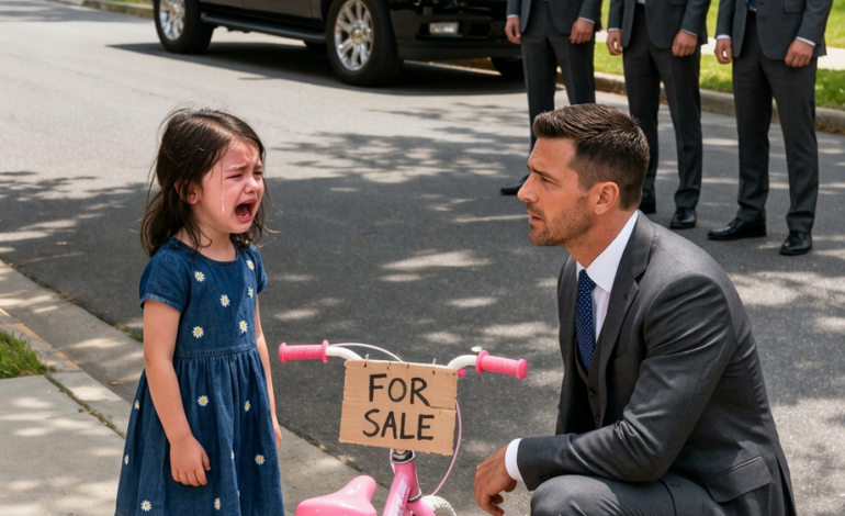 Een klein meisje verkocht haar fiets zodat haar moeder te eten kon krijgen…