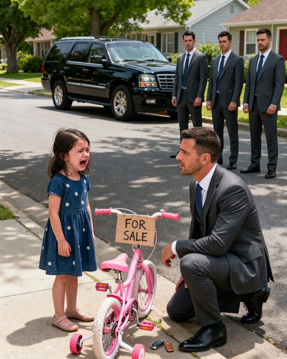 Een klein meisje verkocht haar fiets zodat haar moeder te eten kon krijgen…