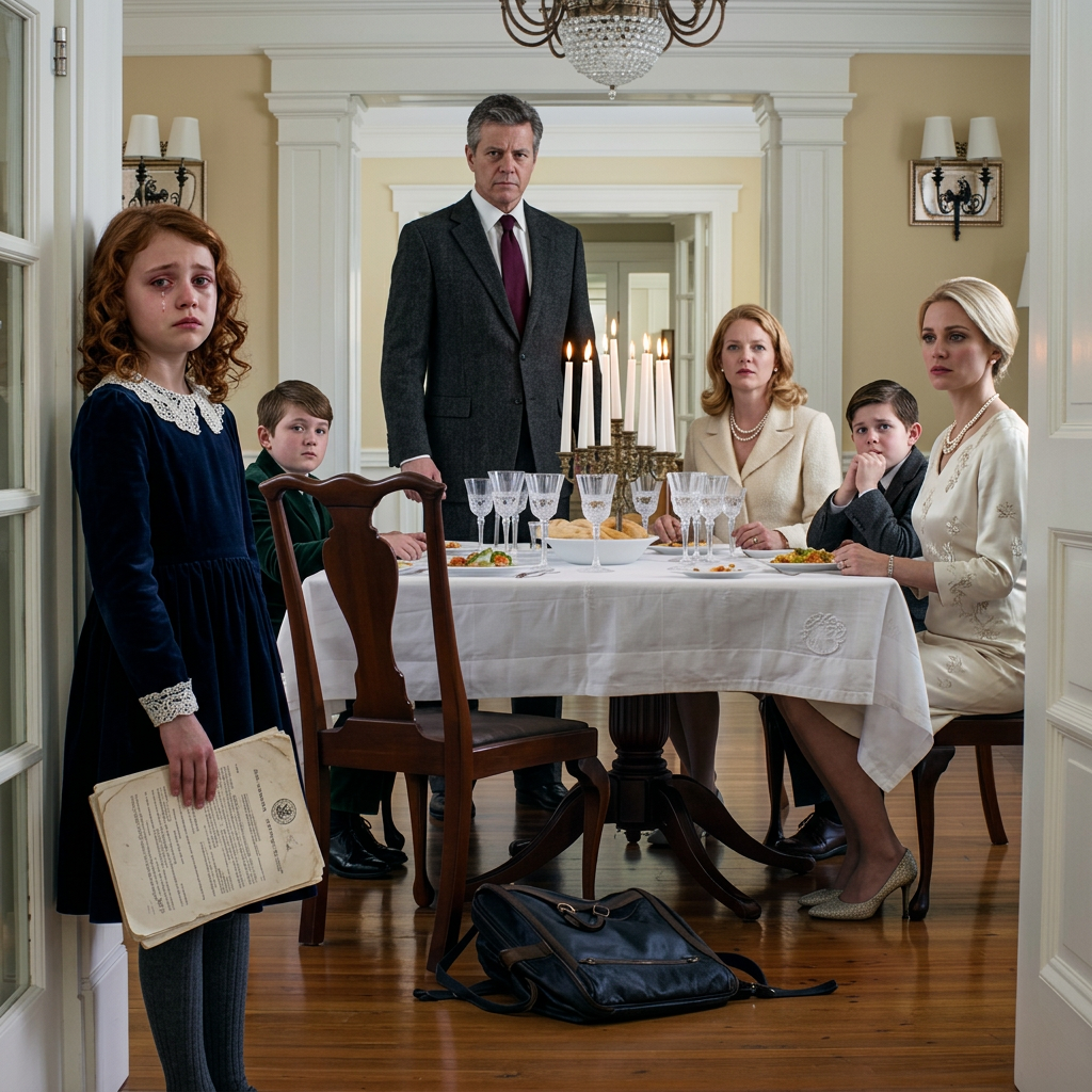 Mijn vader stond aan de eettafel en zei: ‘Ik heb geen dochter. Vanaf vanavond heb ik maar één kind.’ Ik was twaalf toen ik een krant van zijn bureau pakte en wegging, en achttien jaar later vond zijn eigen advocaat me met de ene waarheid die alles wat hij zijn hele leven had opgebouwd, kon laten instorten.