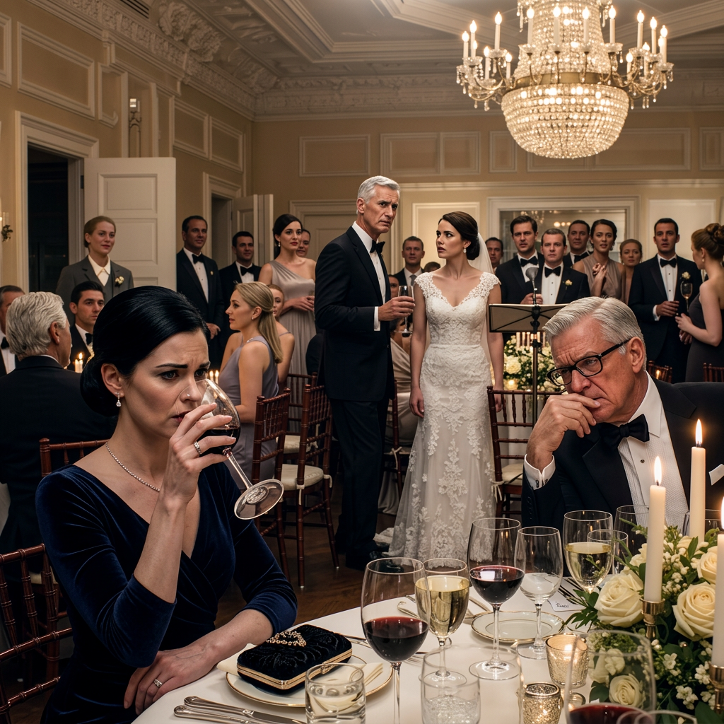 Vijftien jaar nadat mijn vader mijn koffer op de veranda had gezet en me uit het gezin had verstoten, probeerde hij me te vernederen op de bruiloft van mijn zus, voor 250 gasten – zonder te weten dat de bruid me daar maandenlang met een reden naartoe had gebracht.