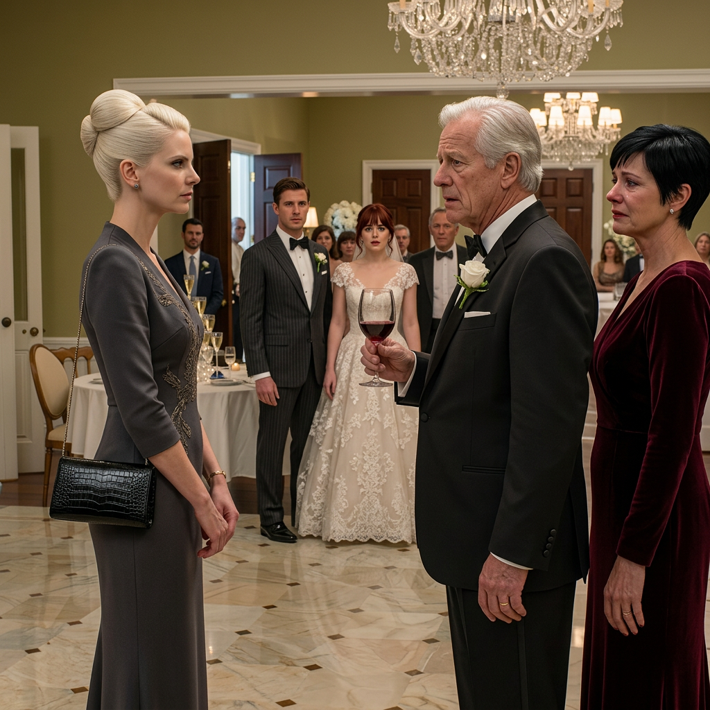 Fifteen Years After My Dad Forced Me Out, I Saw Him At My Sister’s Wedding. Dad Smirked And Said, “If It Weren’t For Kindness, No One Would Have Invited You.” I Took A Sip Of My Wine And Smiled. Then The Bride Took The Mic, Saluted Me, And Said, “To Major General Evelyn…” ENTIRE ROOM TURNED TO ME