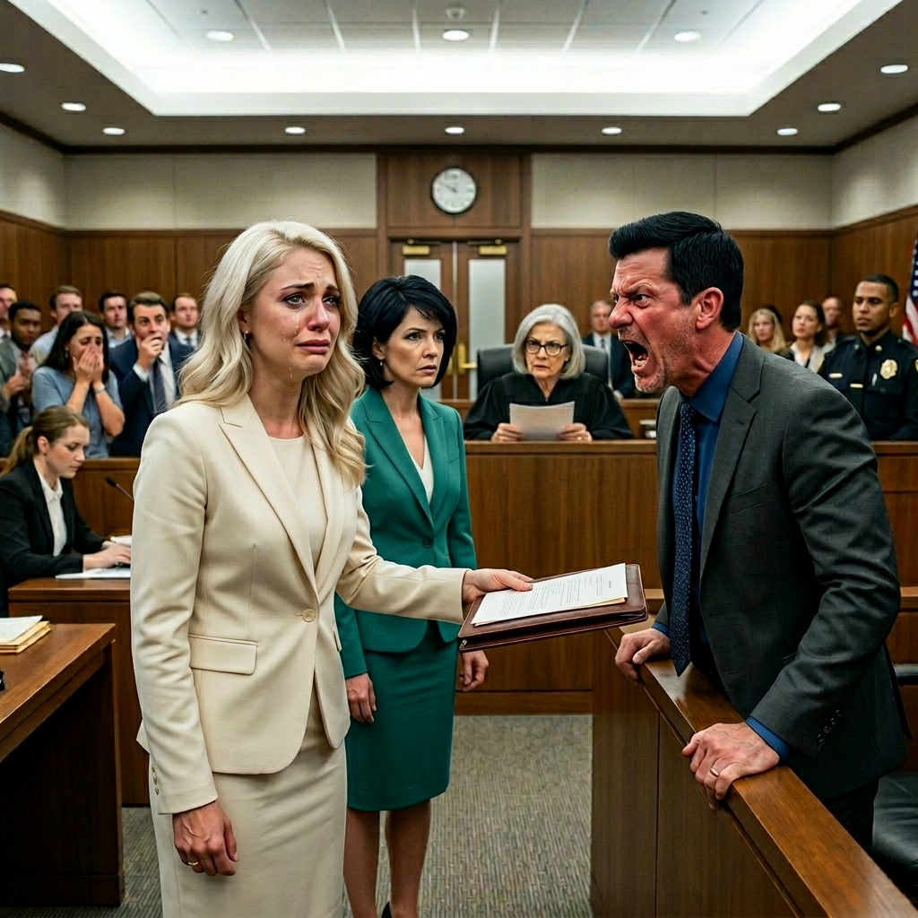 Een momentje… – Mijn miljonair-echtgenoot stond in de rechtszaal en bestempelde me publiekelijk