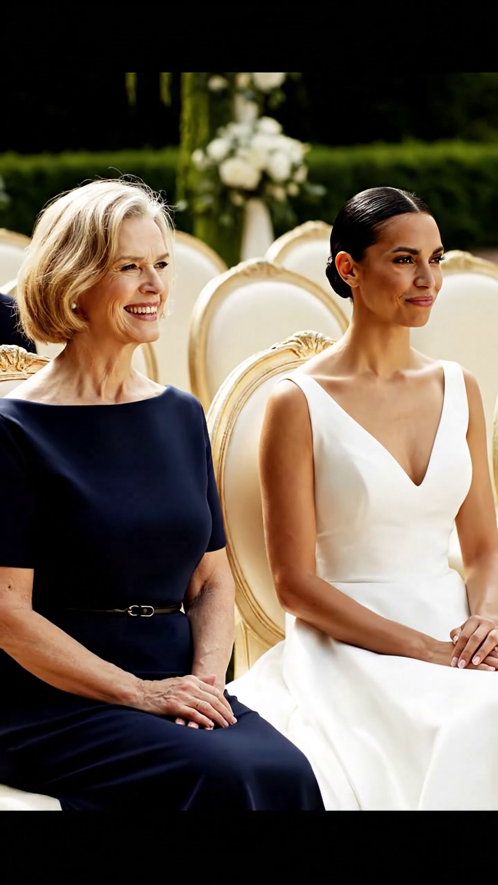 ‘At my son’s luxury wedding, they put me in row 14 right beside the service area. The bride leaned in and whispered, ‘Please… don’t make us look bad today.’ Then a man in a black suit sat next to me and murmured, ‘Let’s pretend we came together.’ When my son looked down and saw us, his face went pale.’ and the cruel part wasn’t the seat… it was how calmly they expected me to accept it.