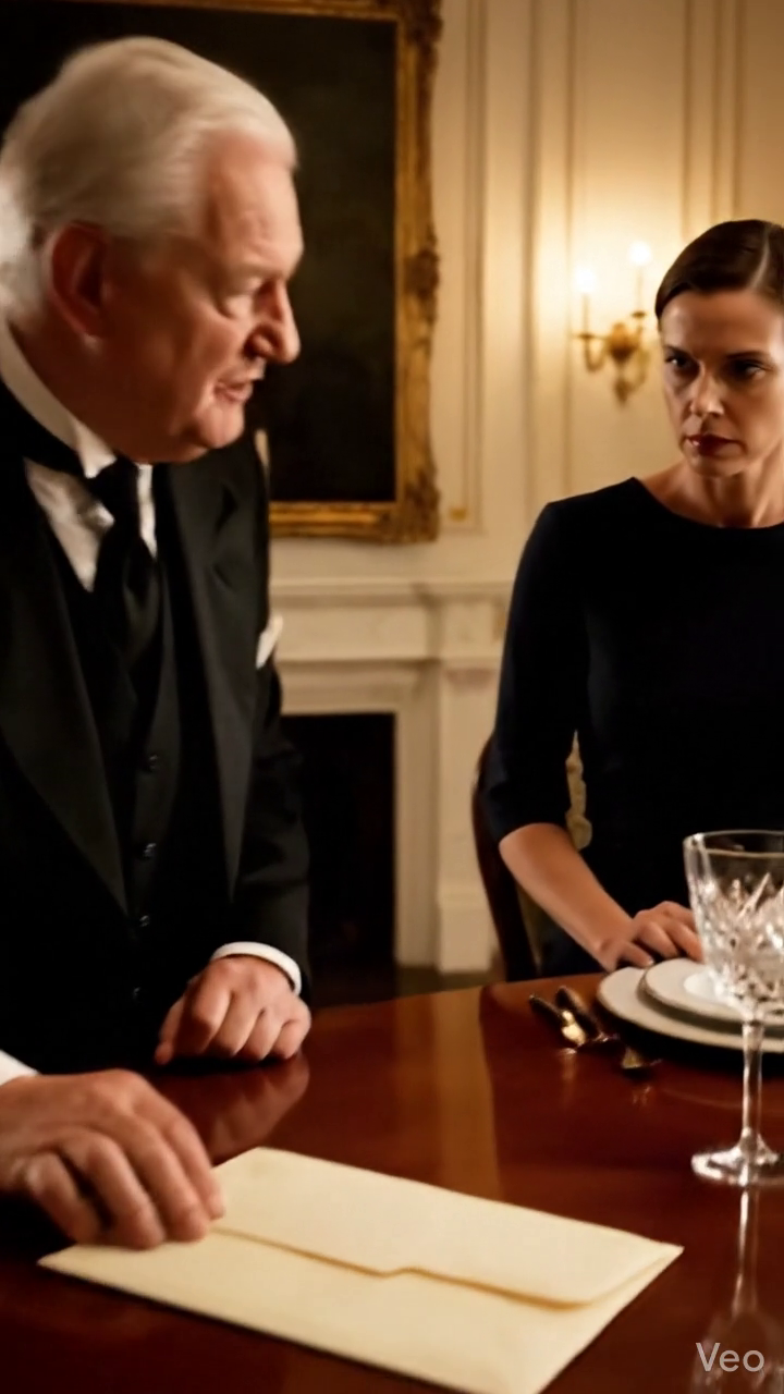 The envelope slid across the polished oak table and stopped beside my plate so softly that, for a second, it almost felt polite. Robert Harper kept two fingers on it a moment longer, like he wanted me to understand the number inside before I even looked. Across from him, Margaret sat beneath the chandelier with that composed country-club smile women wear when they have already decided how the evening should end. My husband stared at his water glass. Soft jazz drifted in from the sitting room. Crystal. Linen. Silverware placed with military precision. It was the kind of dinner where nobody raised their voice, but every sentence came out dressed for a negotiation.