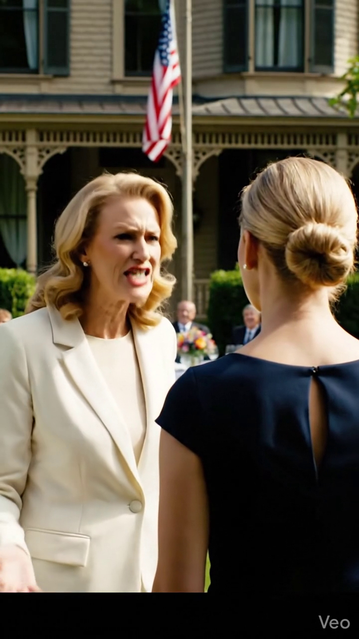 Op het feest waar werd aangekondigd dat beide huizen naar Vanessa zouden gaan, sneerde mijn schoonmoeder naar me: “Martha, je bent gewoon een hulpje op hoge hakken.” Ik sprak me niet tegen. Ik bleef stil en bewaarde een geheim in de bibliotheek. Toen de advocaat onder luid applaus arriveerde, keek ik haar aan en zei precies één zin.