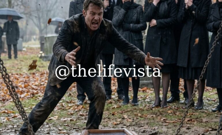 Ik was bij bewustzijn in mijn doodskist terwijl mijn man zich voorbereidde om me levend te begraven – totdat een dakloze man een waarheid uitschreeuwde die de begrafenis abrupt stopte en een samenzwering van miljarden dollars aan het licht bracht, waarbij iedereen die ik vertrouwde betrokken was.