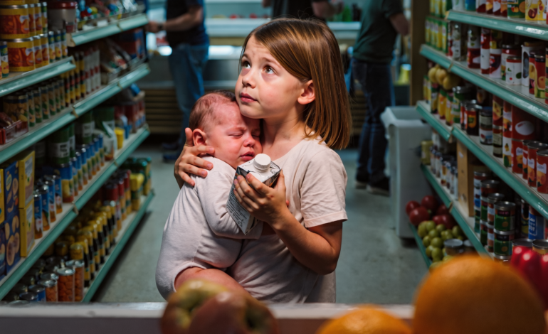 “Ik betaal wel als ik groot ben, beloofd” — Een 9-jarig meisje hield haar babybroertje vast en vroeg om melk… Wat de CEO deed, veranderde hun leven voorgoed.