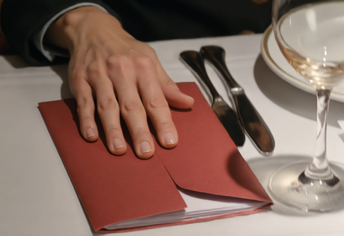 Mijn zus schoof een contract over tafel en zei: “Teken de helft van je pensioen af” — maar ze zweeg toen ik in gala-uniform verscheen, een rode federale envelop naast haar wijnglas zette en haar zei: “Het ging niet meer om geld vanaf het moment dat je mijn naam noemde,” terwijl onze ouders elkaar aankeken en beseften dat het familiediner dat ze hadden gepland al een veel serieuzere wending had genomen.