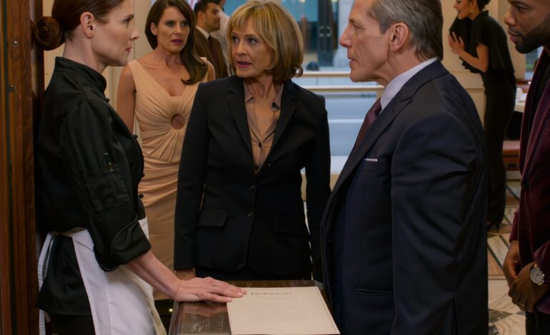 Mijn familie heeft me negen jaar lang genegeerd — en toen kwamen ze mijn restaurant binnenlopen. Mijn vader eiste de helft van mijn rekening vóór het dessert, sprak alsof het gebouw al van hem was, en legde een stapel papieren op mijn balie alsof hij me een gunst bewees.