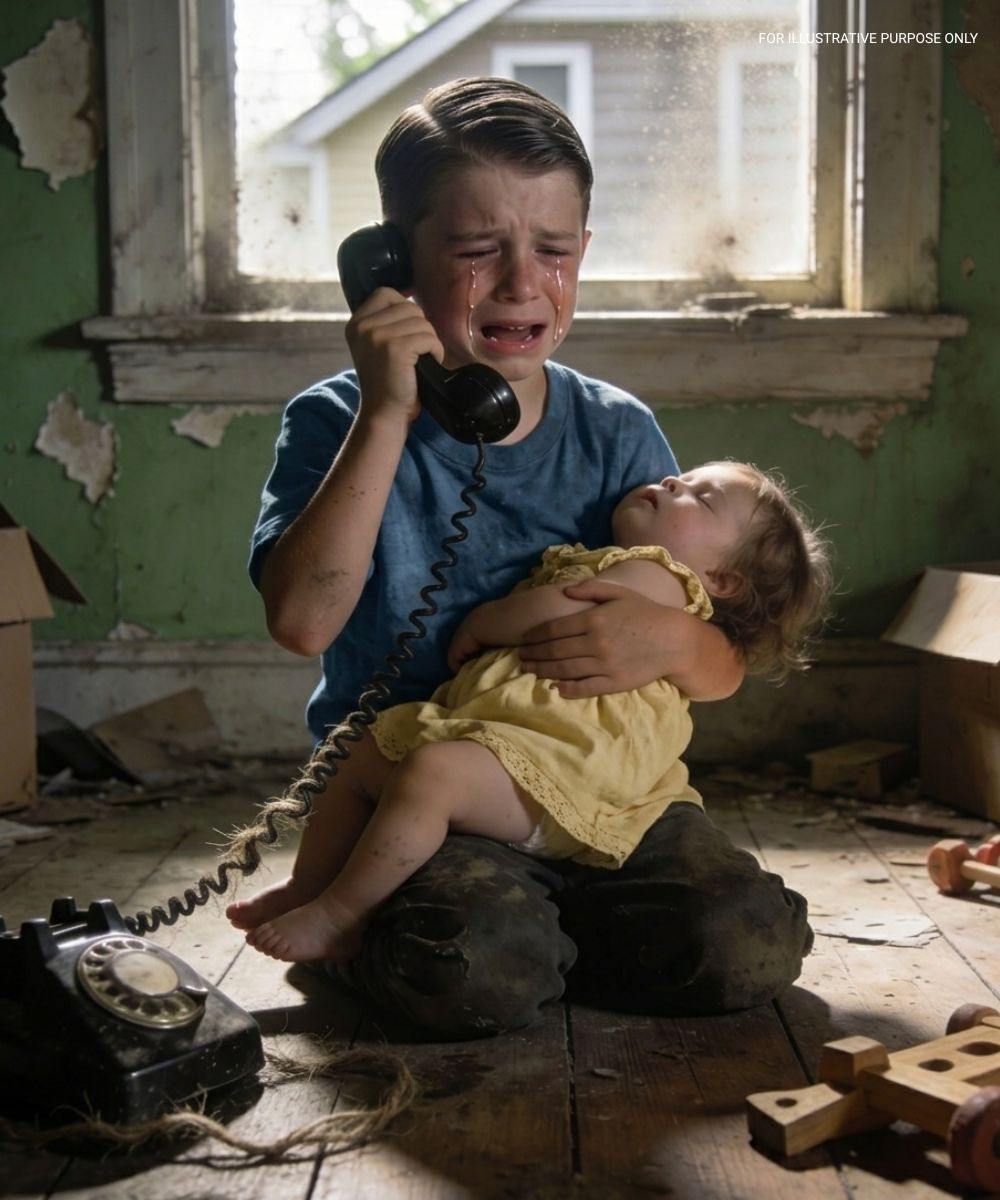 ‘Papa… mijn zusje wordt niet wakker. We hebben al dagen niets gegeten…’ fluisterde een klein stemmetje door de telefoon. Op het moment dat Rowan het hoorde, veranderde alles.