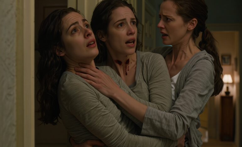 De nacht dat mijn tweelingzus met vingervormige blauwe plekken rond haar keel bij mijn appartement aankwam, veegde ik het bloed van haar lip, nam haar trouwring af en fluisterde: “Leer me de regels”—want tegen zonsopgang zou een van ons teruggaan naar de man die had gezegd: “Jij bent van mij,” en hij had geen idee wie er dan voor zijn deur zou staan.