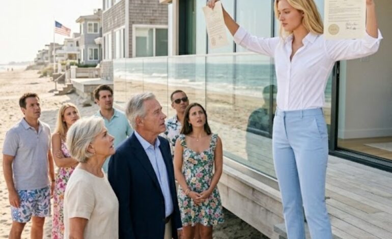 Mijn zus kondigde in de familiechat aan dat ik niet welkom was op de reünie en waarschuwde iedereen om me niet te vertellen waar het was. Ik reageerde niet. Toen opende ik de locatiecode en moest zo hard lachen dat ik mijn hand voor mijn mond moest houden. Ze waren op weg naar mijn strandhuis. Dus ik liet ze aankomen, de code invoeren die ik voor ze had klaargelegd en feestvieren alsof ze er thuishoorden – tot de sheriff aan de deur kwam en hen vroeg wie de rechtmatige eigenaar van het pand was…