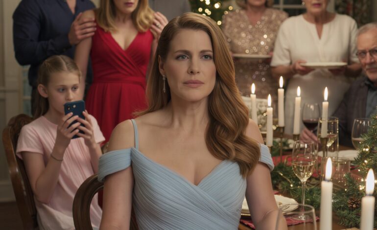 Tijdens het kerstdiner schreeuwde mijn zus voor ieders neus: “Ze houden meer van mij. Dat zullen ze altijd blijven doen. Jij was nooit genoeg.” Ik legde mijn vork neer en zei niets. Toen pakte mijn 9-jarige dochter de telefoon. “Ik zag je bericht, tante Carol,” zei ze. “Zal ik het hardop voorlezen?”