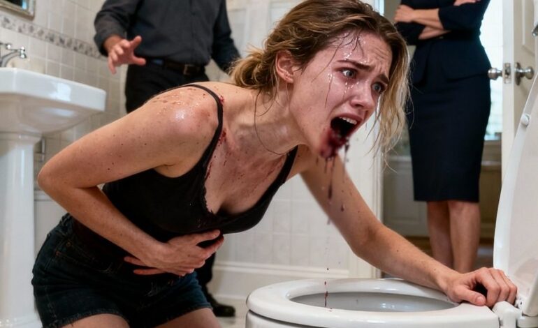 Maandenlang voelde ik me na elke maaltijd misselijk. “Doe niet zo dramatisch,” zei mijn vader terwijl ik bloed overgaf. Maar toen de uitslag van mijn bloedtest binnenkwam, werd mijn stiefmoeder bleek. De politie kwam…