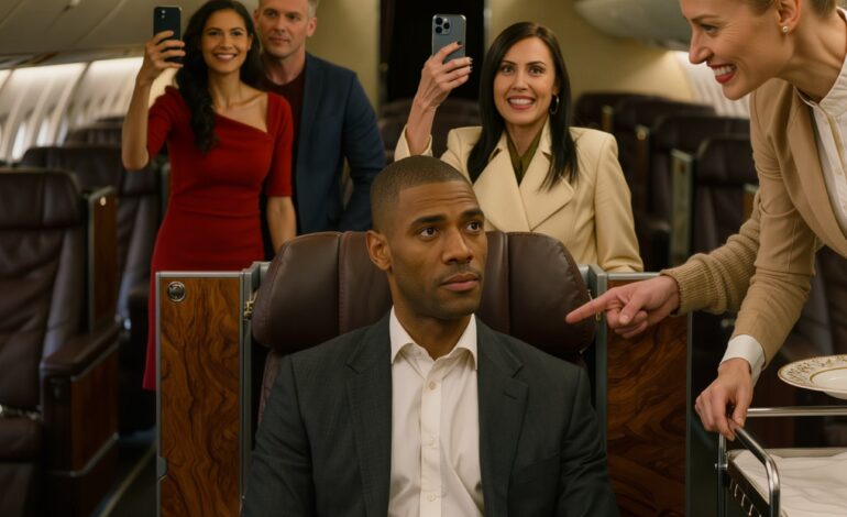 Ze bedienden alle blanke passagiers in de eerste klas, sloegen de zwarte man in 1A over en zeiden vervolgens tegen hem: “U moet terug naar uw eigen stoel achterin, waar u thuishoort.” Maar toen hij na een uur van openbare vernedering kalm zijn aktetas opende, beseften de gezagvoerder, de hoofdconducteur en de hele cabine dat de stille passagier die ze als een bedrieger hadden behandeld, de enige waarheid bij zich droeg die elke leugen in het gangpad kon ontmaskeren.