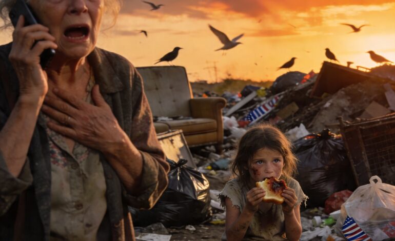 Mijn zesjarige kleindochter zat bedorven brood te eten op de vuilnisbelt. Ik belde meteen mijn zoon, maar hij antwoordde koud: “Wij hebben alleen jongens.” Een angstaanjagende waarheid was al die tijd verborgen gebleven… want…