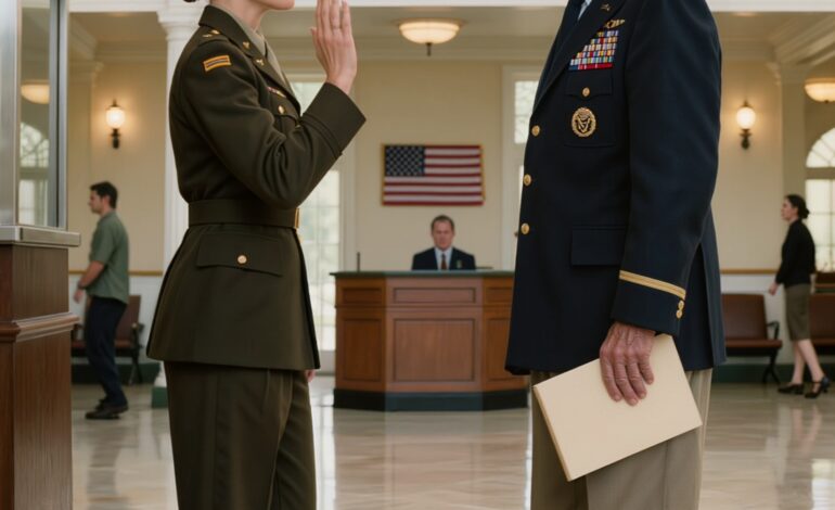 Ik groette een oudere veteraan in het bezoekerscentrum met gebarentaal. Ik had niet door dat een hoge commandant toekeek. De volgende ochtend stond de naam van mijn vader weer voor me.