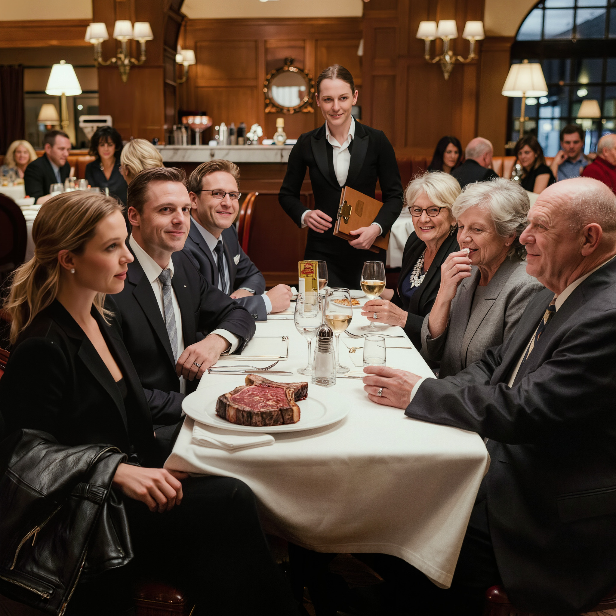 Op het feest van mijn ouders zei mijn broer: “Probeer niet te veel te eten, jij hebt hier niet voor betaald.” Mijn tante voegde eraan toe: “Laat de echte familie ervan genieten.” Ik knikte alleen maar, pakte mijn jas en ging weg. Wat ze niet wisten, was dat de privéruimte, de catering en de rekening van de bar allemaal op mijn creditcard stonden. Een uur later kwam de restaurantmanager terug naar onze tafel en hun gezichten werden bleek.