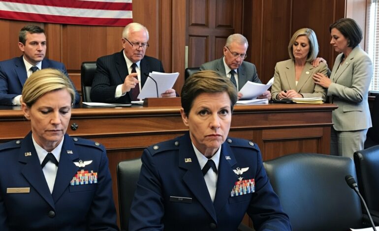 ‘U maakt mijn zoon bang voor u,’ zei mijn schoonmoeder tegen de rechter nadat ze zes jaar lang mijn carrière bij de luchtmacht als een leugen had behandeld die ik te beschaamd was om uit te leggen. Maar zodra mijn dienstgegevens op zijn bureau belandden en hij begon te lezen, zette hij zijn bril neer, keek naar de gerechtsbode, en de hele zaal veranderde nog voordat zij begreep waarom.’