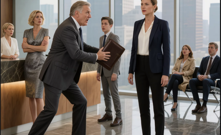 Mijn ouders hebben me jarenlang verstoten – tot mijn vader plotseling mijn advocatenkantoor in het centrum binnenliep, een map op het bureau smeet en zei: “Maak me vandaag nog managing partner… anders laat ik jullie sluiten.” Ik zei hem dat hij de eigenaar van het pand moest bellen en de luidspreker aan moest zetten. Hij glimlachte alsof hij al gewonnen had – tot de stem aan de andere kant zei: “Ik heb op dit telefoontje gewacht.”