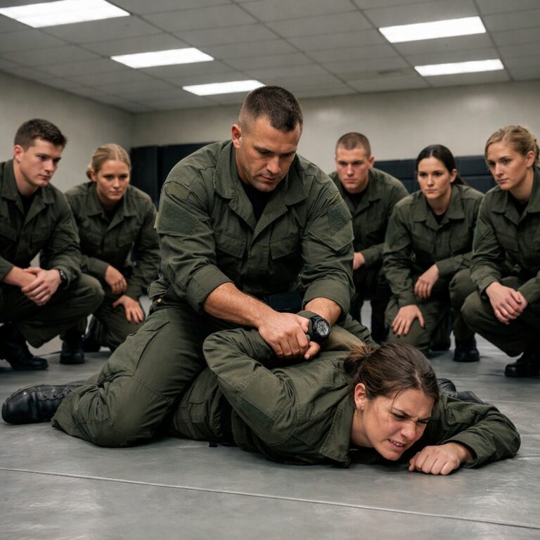 “BLIJF LIGGEN EN BEWEEG NIET!” Ze probeerden haar vast te pinnen, maar binnen enkele seconden overmeesterde ze hen, terwijl 301 Navy SEALs toekeken.