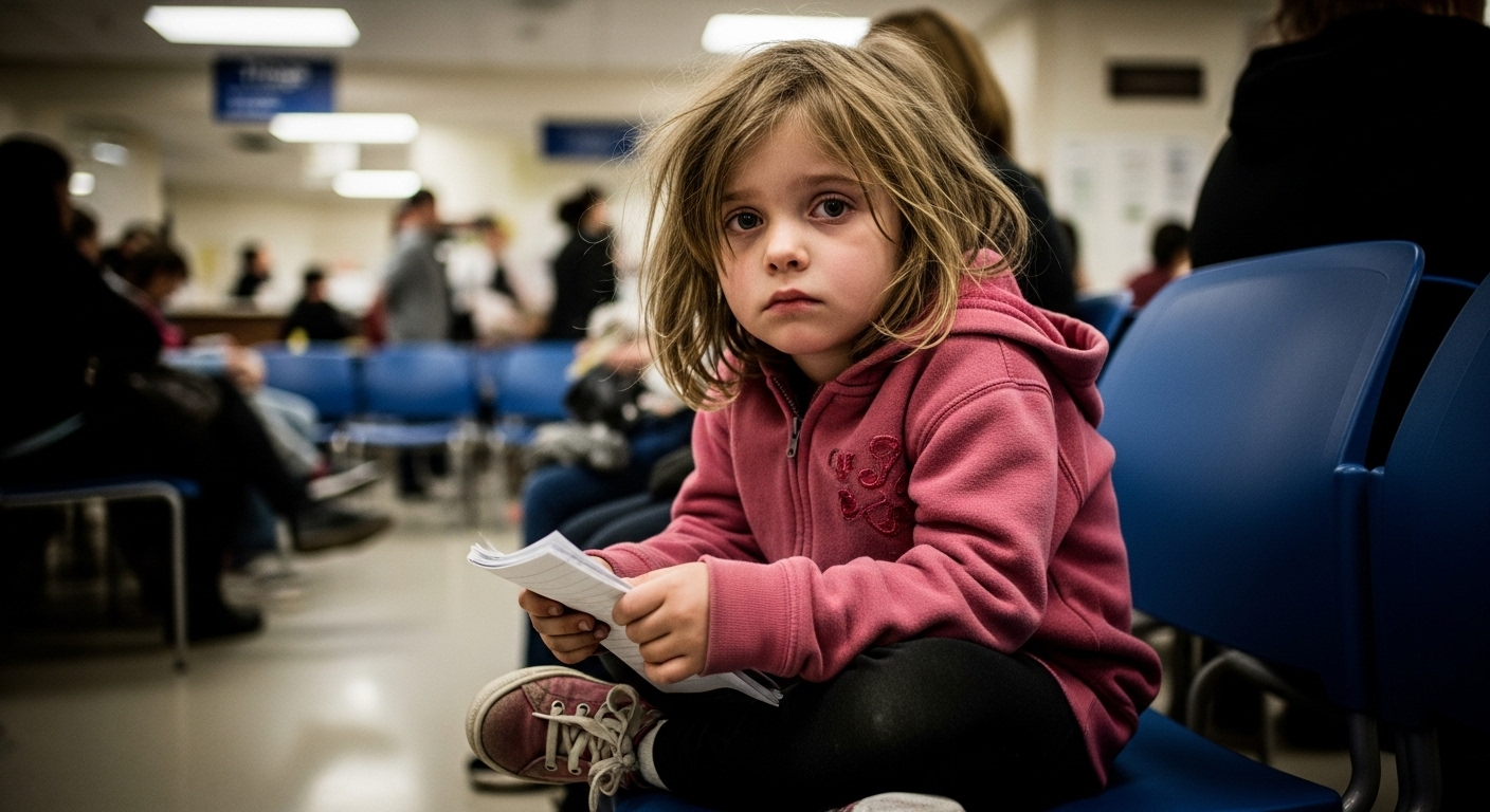 Een 7-jarig meisje zat 12 uur lang zwijgend op de spoedeisende hulp. Toen ik eindelijk het verfrommelde briefje in haar hand las, besefte ik dat de Amerikaanse droom voor haar familie een doodvonnis was geworden.
