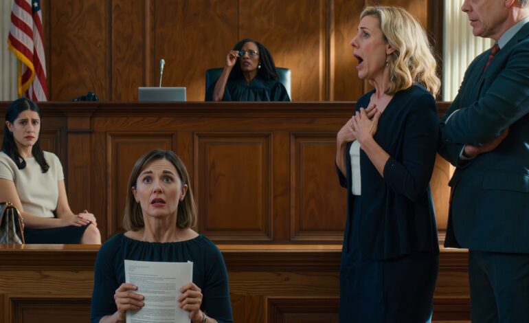 Mijn zus opende zeven creditcards op mijn naam, en mijn ouders zeiden: “Ze is familie, je kunt het rustig aan afbetalen.” Ik verloor het appartement waar ik vijf jaar voor had gespaard, en zat vervolgens in de rechtbank terwijl mijn moeder me wraakzuchtig noemde en een rechter door het dossier van het adres van mijn ouders bladerde – totdat ze opkeek en zei: “Blijf staan. Ik heb één vraag.”