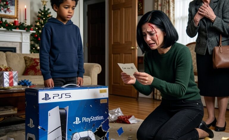 Een momentje… – Mijn moeder gaf mijn 8-jarige zoon de nieuwste PlayStation. Maar zodra hij de doos opende, gooide hij hem stilletjes op…