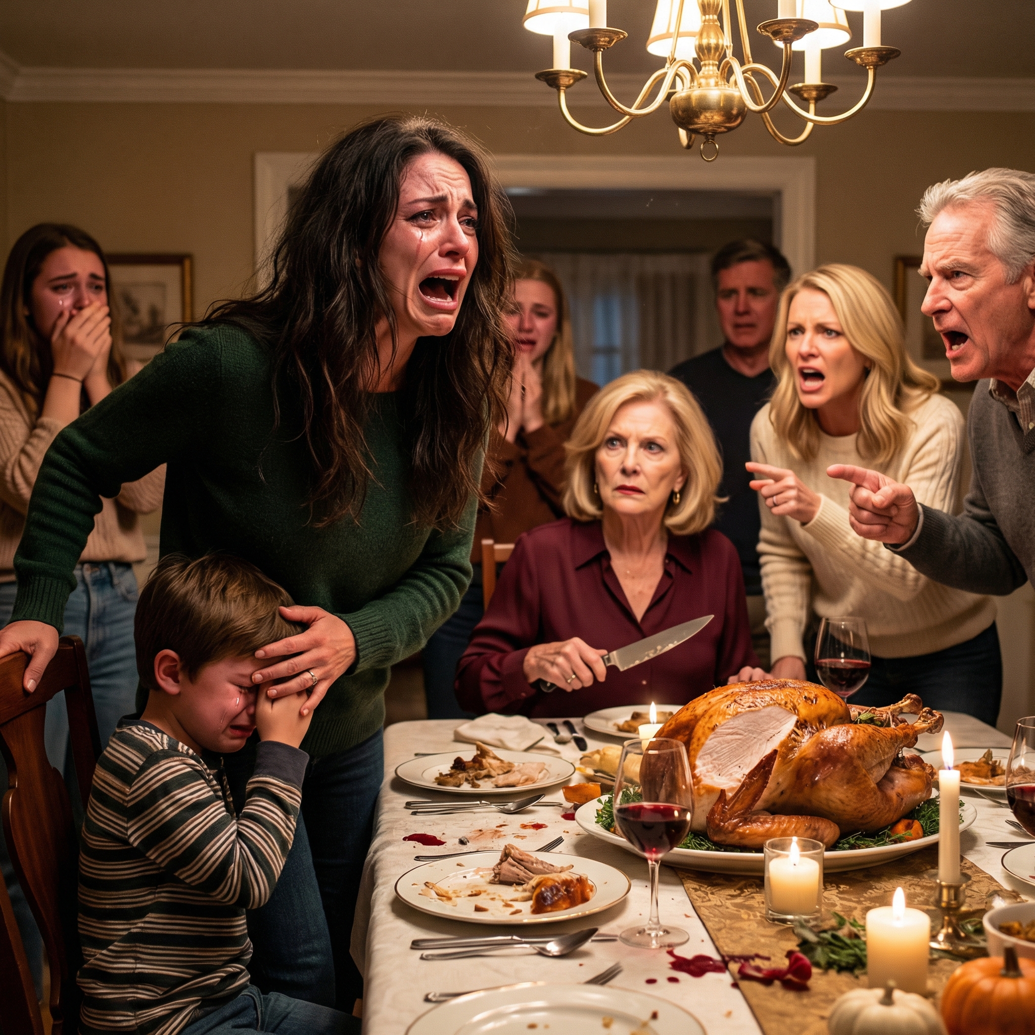 Een momentje… – Tijdens Thanksgiving maakten ze grapjes over één stoel minder volgend jaar: ik hield de hand van mijn zoon vast en…