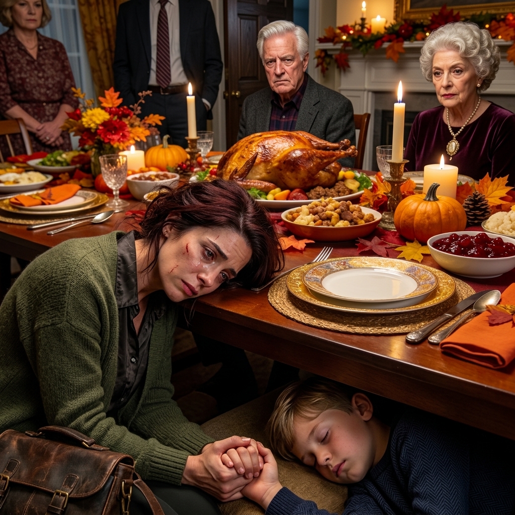 Een momentje… – Mijn ouders hebben het Thanksgiving-diner voor het gezin bereid. Maar op het moment dat mijn zoon en ik het aten,…