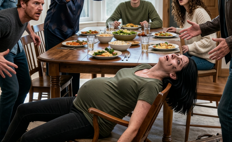 Tijdens een familiediner viel ik plotseling flauw