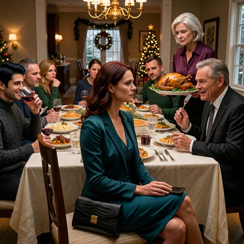 Toen mijn vader lachend zei: “Jullie kunnen je niet eens een stacaravan veroorloven,” aan onze Thanksgiving-tafel, voor ieders ogen, merkte niemand de trillende telefoon in mijn jaszak op – of het bericht dat de deal rond was, de raad van bestuur had gestemd en dat het bedrijf dat hij zo bewonderde maandagochtend verantwoording zou afleggen aan de dochter die hij vijftien jaar lang een mislukkeling had genoemd.