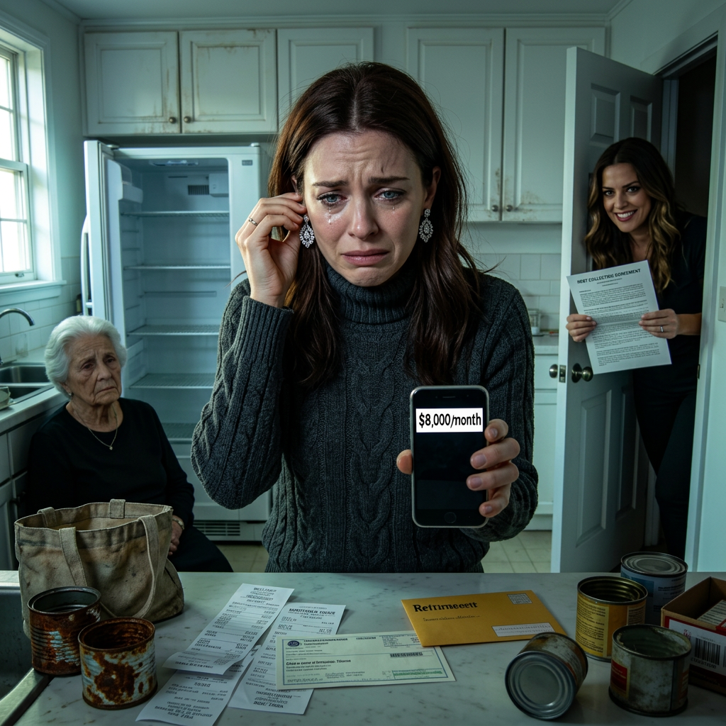Een momentje… – Mijn dochter arriveerde en trof me aan terwijl ik in het donker zat: “Mam, waarom is er geen eten? Je…
