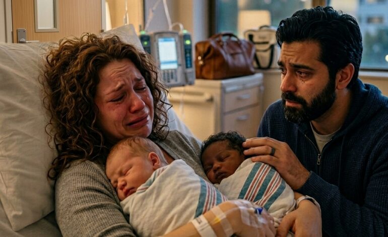 Onze tweeling had totaal verschillende huidskleuren – de waarheid erachter liet me sprakeloos achter