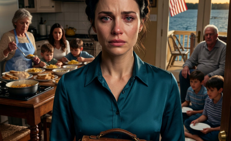 Toen ik bij mijn ouders thuis aankwam, hoorde ik mijn moeder zeggen: “De kinderen van mijn zus eten als eerste, en mijn kinderen wachten op de kruimels.” Mijn kinderen zaten in een hoekje en staarden verdrietig naar de lege borden. Mijn zus zei: “Wen er maar aan. Jullie zijn geboren om te leven van wat er overblijft.” Mijn vader voegde eraan toe: “Ze moeten hun plaats leren kennen.” Ik zei niets, pakte mijn kinderen en ging weg. Minuten later… schreeuwden ze van wanhoop.