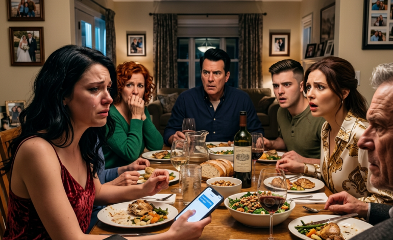 Een momentje… – De nieuwe vriendin van mijn broer bespotte me tijdens het eten, en iedereen lachte. Mijn vader zei tegen mij dat…