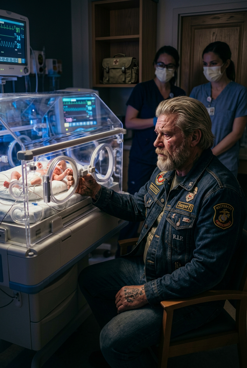 Al 47 dagen op rij weigert een motorrijder de NICU te verlaten. Hij waakt in stilte over een kwetsbare pasgeborene die niet zijn kind is, maar hij blijft toegewijd aan het bed en zorgt met een intense loyaliteit die artsen, verpleegkundigen en iedereen verbaast.