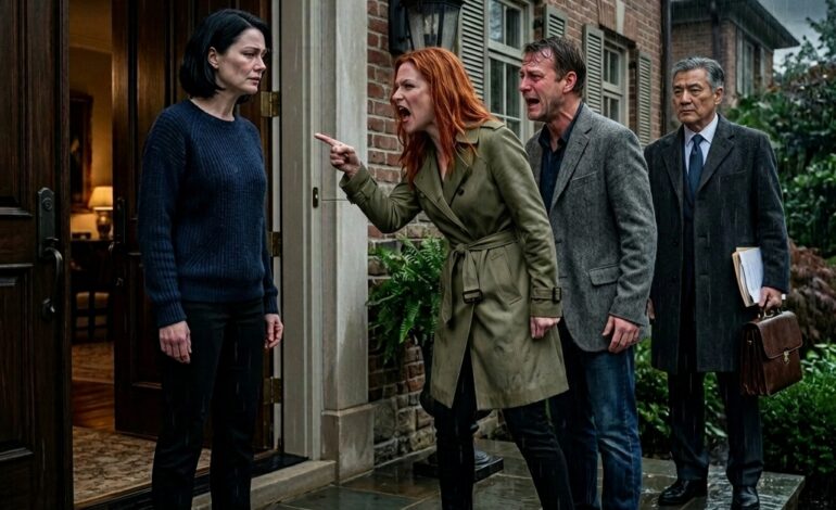 My Ex-Husband’s New Wife Showed Up at My Door Demanding Their “Rightful Share” of My Father’s Estate and Ordered Me to Move Out Immediately, but Her Greedy Smirk Vanished the Second My Lawyer Walked in Right Behind Her