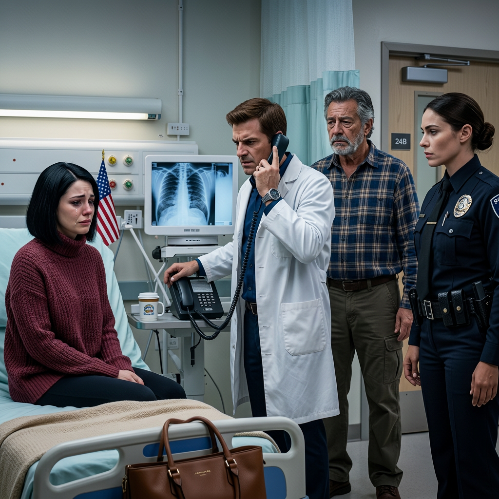 At my birthday, my sister smashed the cake into my face, laughing as I fell backward with blood mixing into the frosting. Everyone said, “It was just a joke.” But the next morning at the ER, the doctor stared at my X-ray and immediately called 911—because what he saw revealed a shocking truth…