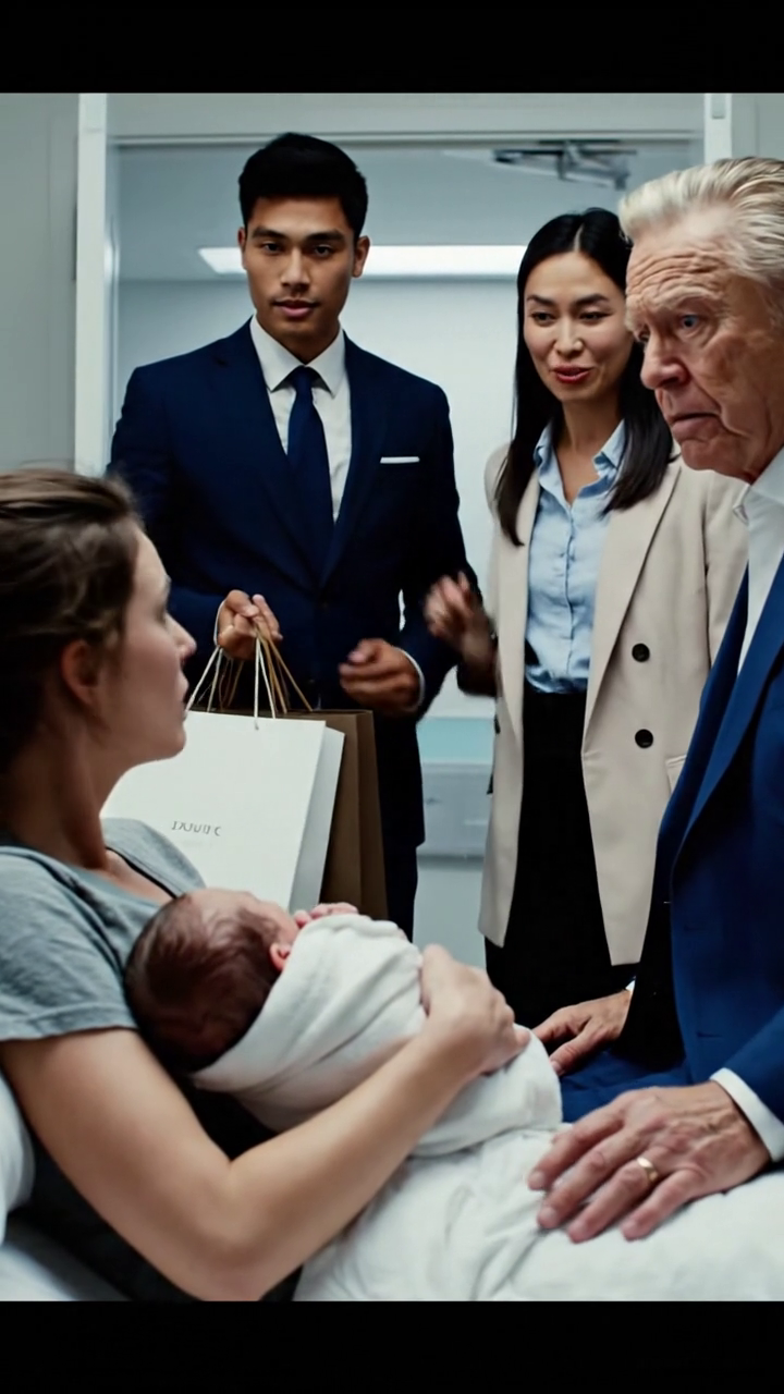 My grandfather walked into my hospital room, took one look at my frayed shirt, the plastic hospital bassinet beside me, and the way I went still when the nurse mentioned the balance, then asked a question that split my marriage open on the spot.