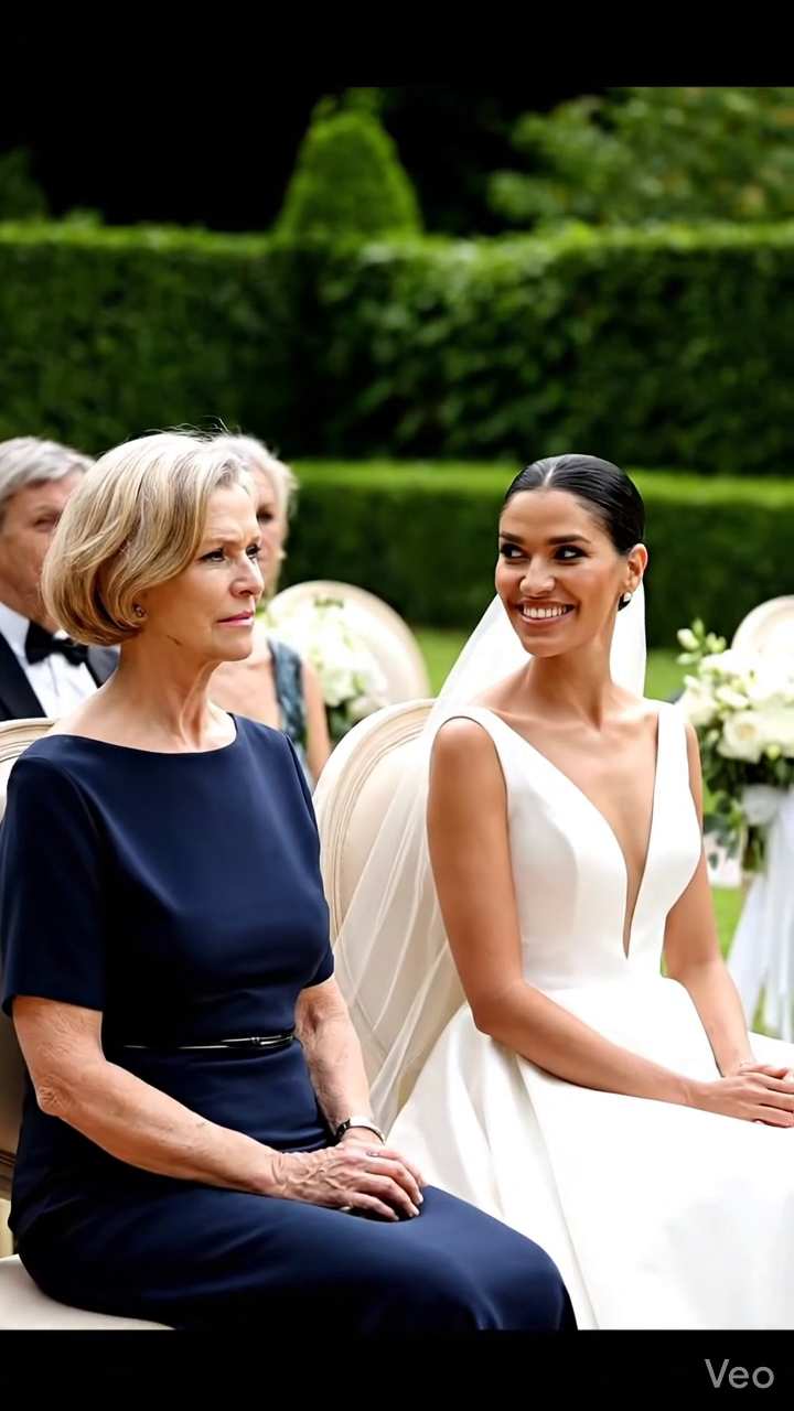 ‘At my son’s luxury wedding, they put me in row 14 right beside the service area. The bride leaned in and whispered, ‘Please… don’t make us look bad today.’ Then a man in a black suit sat next to me and murmured, ‘Let’s pretend we came together.’ When my son looked down and saw us, his face went pale.’ and the cruel part wasn’t the seat… it was how calmly they expected me to accept it.