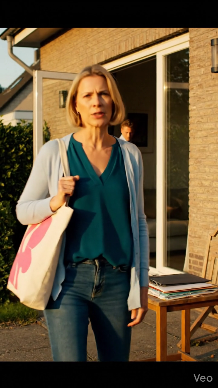 Ik draaide me om voor mijn portemonnee en hoorde mijn dochter zeggen: “We moeten gewoon even wachten.”
