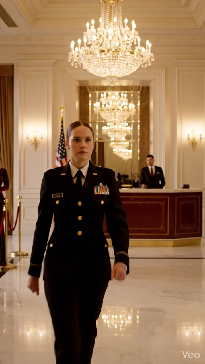 Mijn zus grijnsde om mijn cateringuniform — totdat ik drie Franse woorden tegen de Amerikaanse generaal zei
