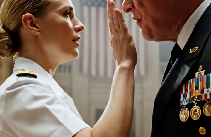 ‘Je bent hier niet welkom,’ zei mijn vader boven het veteranenfeestje, en terwijl hij me in het bijzijn van de officieren, sponsors en mijn moeder…