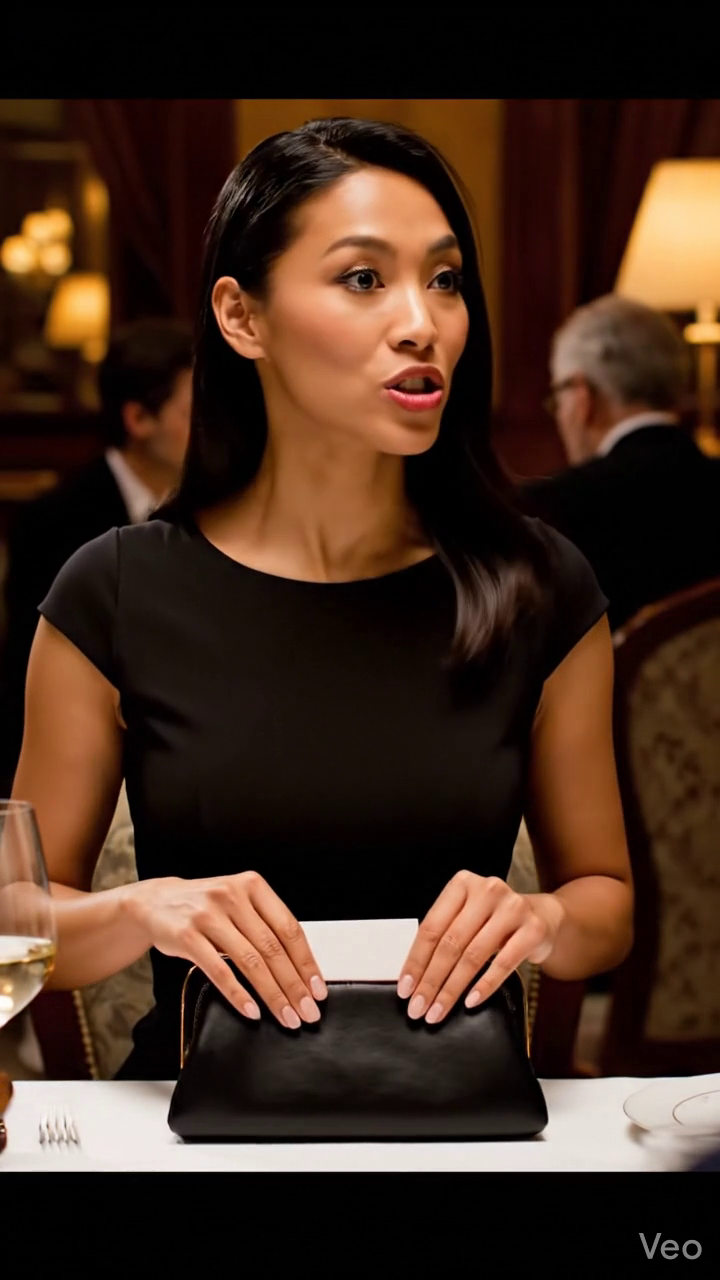 At my sister’s engagement dinner, dad laughed, “Rosalyn? She’s a maid. We don’t mention her.” Mom added, “Some people are born to serve.” Then the groom’s mom leaned in, staring at me: “Wait… you’re the woman who—” She stopped. The entire table went dead silent. My dad’s face turned white.